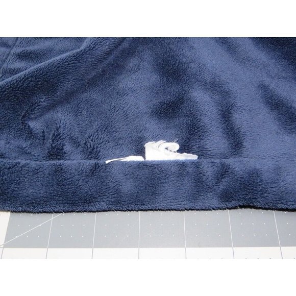 Carter's Whale Plush Baby Lovey Security Blanket Navy Blue White Water Bubbles - Picture 8 of 8